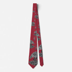 Pangolin Neck Tie (dark design)