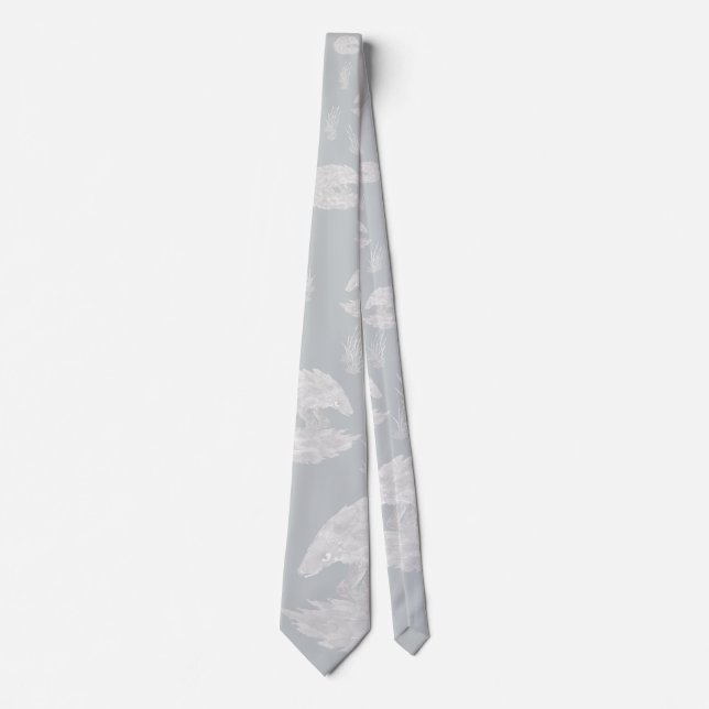 Pangolin Neck Tie (light design) (Front)