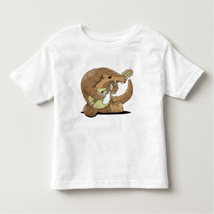 Pangolin playing a mandolin toddler T-Shirt