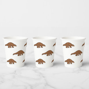 Pangolin Theme Paper Cups