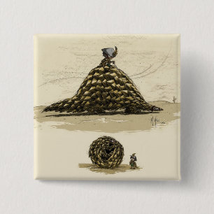 Pangolin Warrior 15 Cm Square Badge