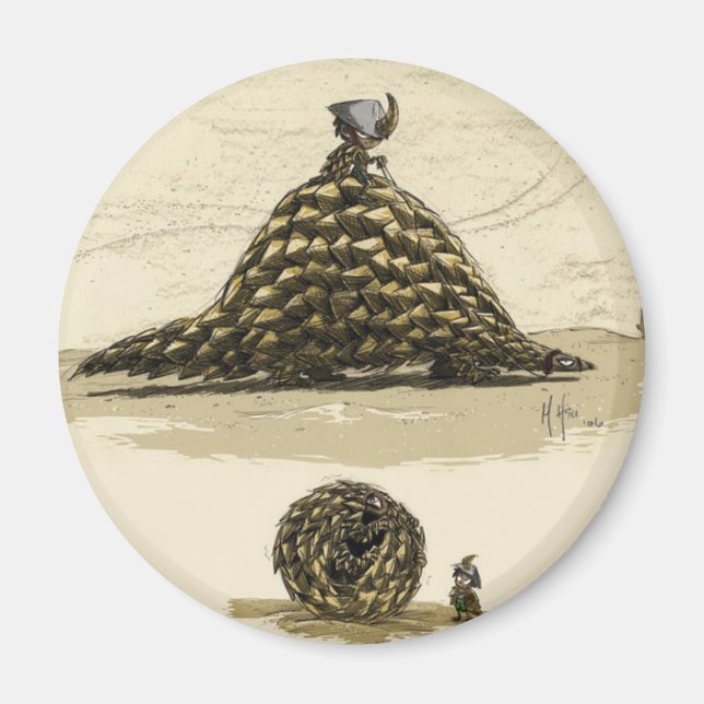 Pangolin Warrior Magnet (Front)