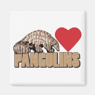 Pangolins-Heart Magnet
