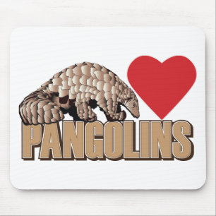 Pangolins-Heart Mouse Pad