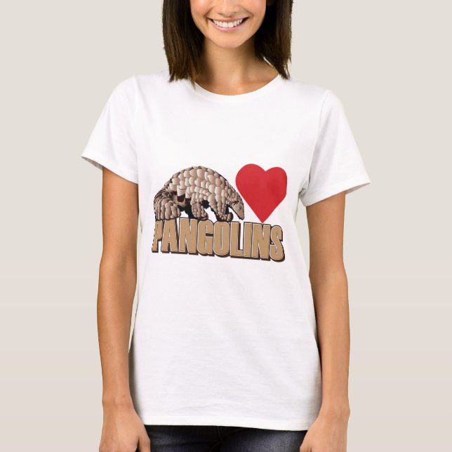 Pangolins-Heart T-Shirt (Front)