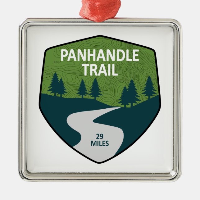 Panhandle Trail Metal Tree Decoration (Front)
