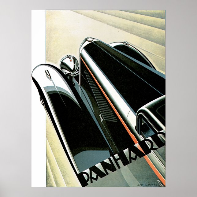 Panhard et Levassor ~ Vintage Automobile Ad Poster (Front)