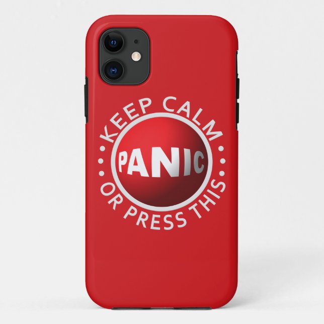 Panic Button iPhone case (Back)
