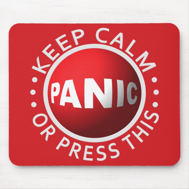 Panic Button mousepad (Front)