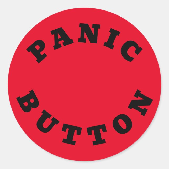 PANIC BUTTON - Sticker (Front)