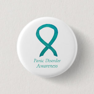 Panic Disorder Awareness Ribbon Custom Pins