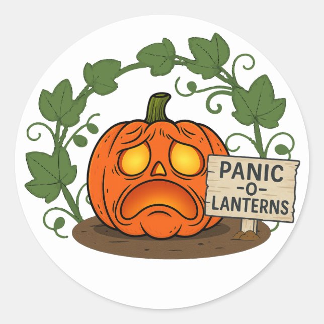 Panic-O-Lantern Stickers (Front)