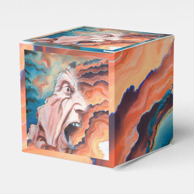 Panic Waves Oil Painting Favour Box (Front Side)