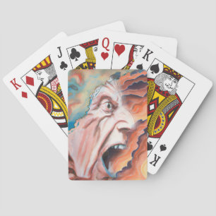 Panic Waves Oil Painting Playing Cards