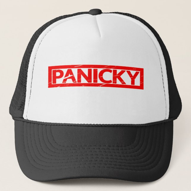 Panicky Stamp Trucker Hat (Front)