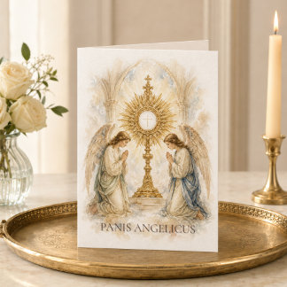 Panis Angelicus Bread of Angels Catholic Eucharist Card