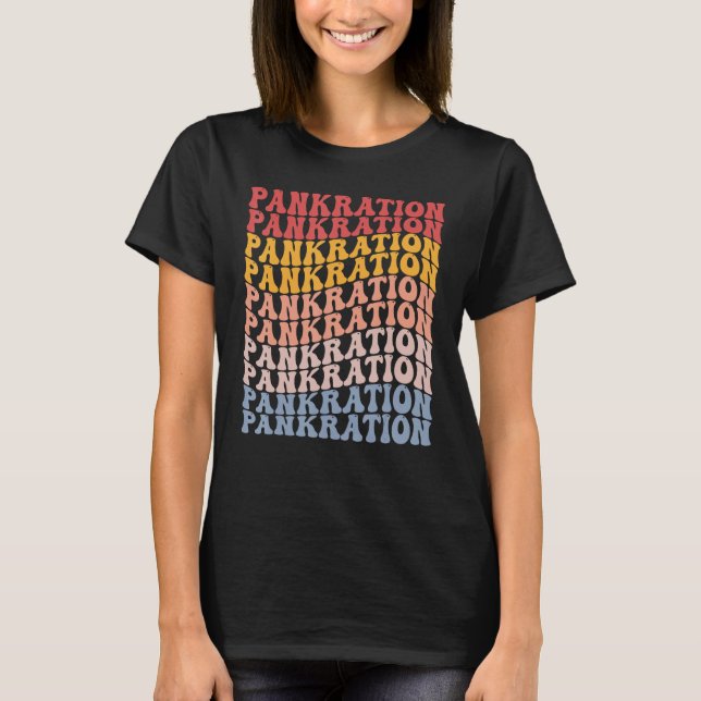 Pankration Groovy Retro Sports T-Shirt (Front)