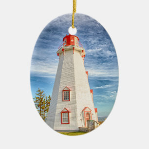 Panmure Island Lighthouse Ceramic Tree Decoration