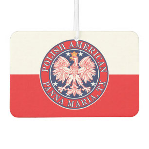 Panna Maria Texas Polish American Eagle Car Air Freshener