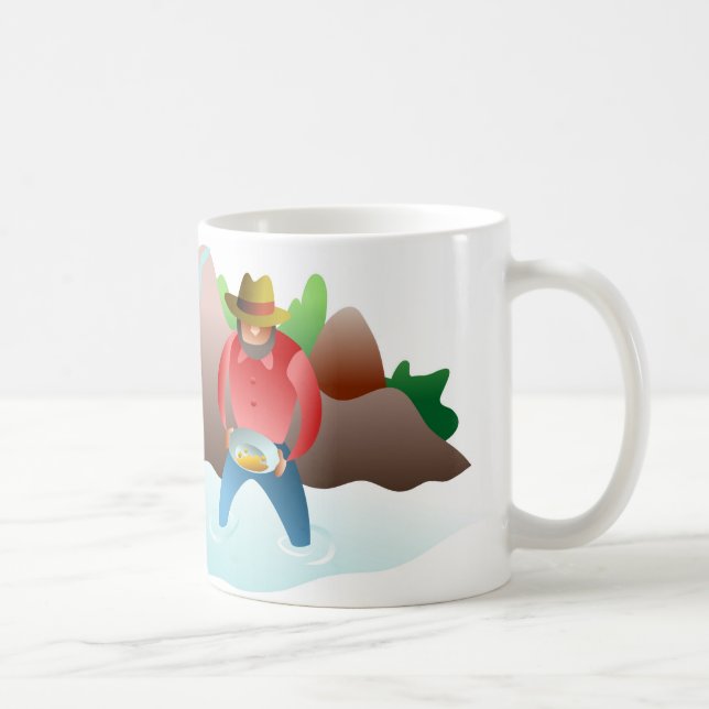 Panning For Gold Coffee Mug (Right)