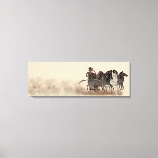 Panoply - Ancient Greek chariot and horses Canvas Print