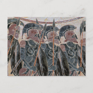 Panoply - Hoplites forming up Postcard