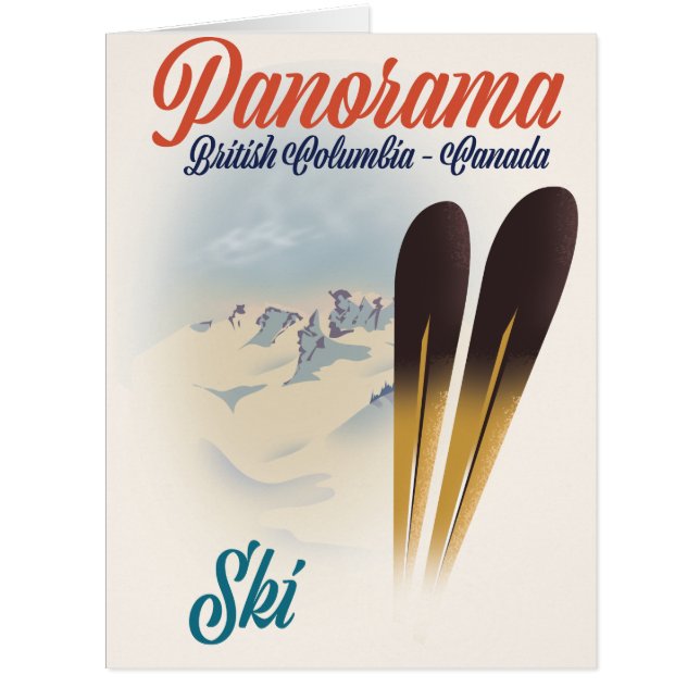 Panorama British Columbia Canada ski poster (Front)