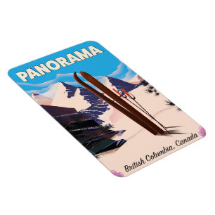 Panorama Canada travel poster Magnet