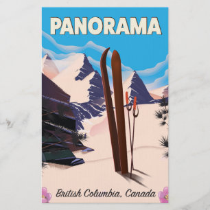 Panorama Canada travel poster Stationery