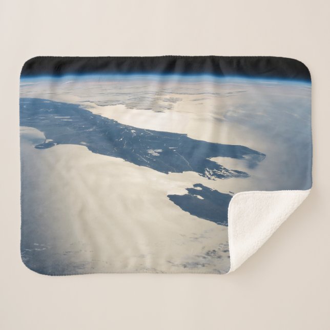 Panorama From Space Highlighting Cook Strait Sherpa Blanket (Front (Horizontal))