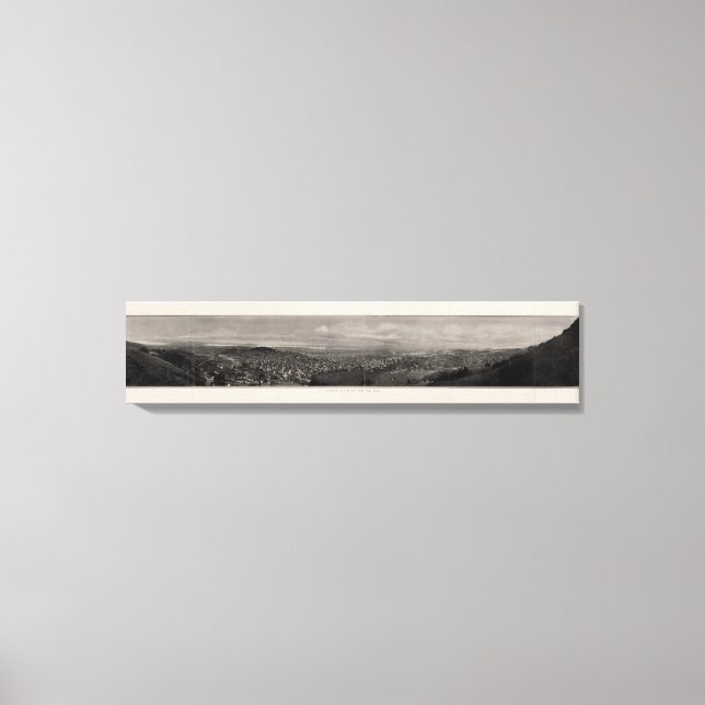 Panorama from Twin Peaks Canvas Print (Front)