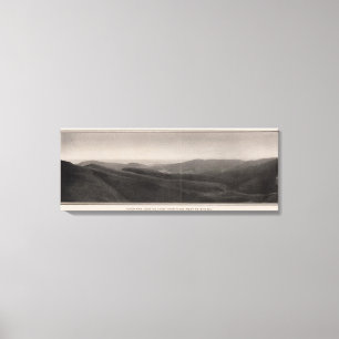Panorama from Twin Peaks west to the sea Canvas Print
