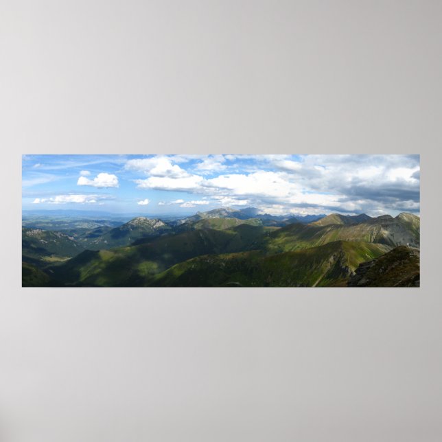 Panorama from Wolowiec, Tatras Poster (Front)