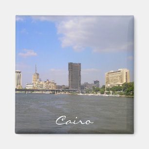 Panorama of Cairo travel souvenir Magnet