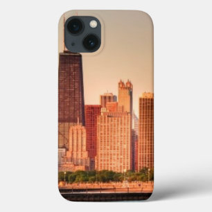 Panorama of Chicago skyline at sunrise iPhone 13 Case