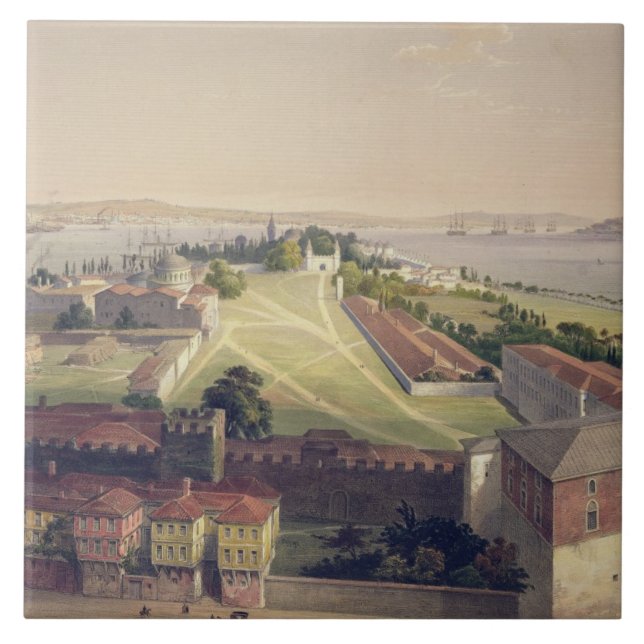 Panorama of Constantinople, plate 22 from 'Aya Sof Tile (Front)