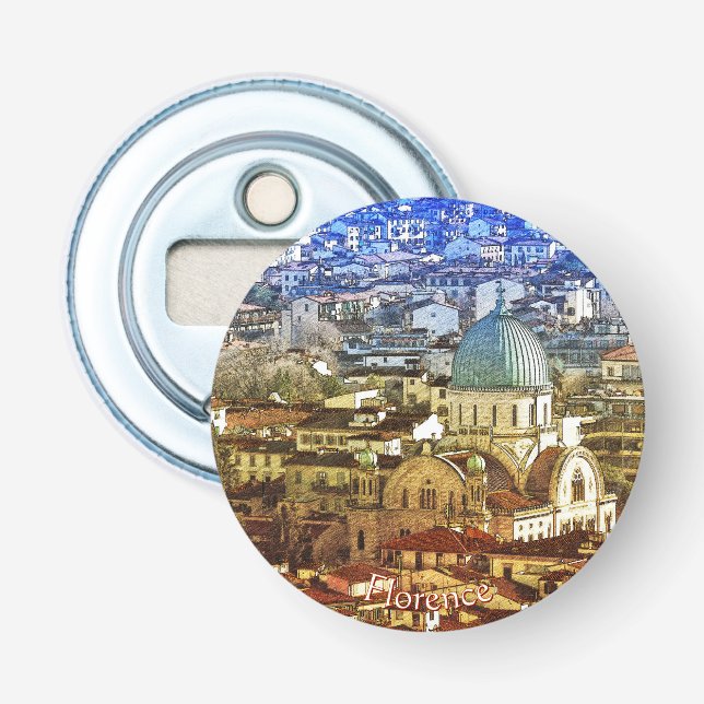 Panorama of Florence, Italy  Bottle Opener (Front)
