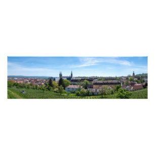 Panorama of historic old town of Bamberg, Germany Photo Print
