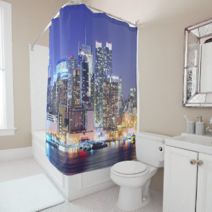 Panorama of Manhattan Shower Curtain