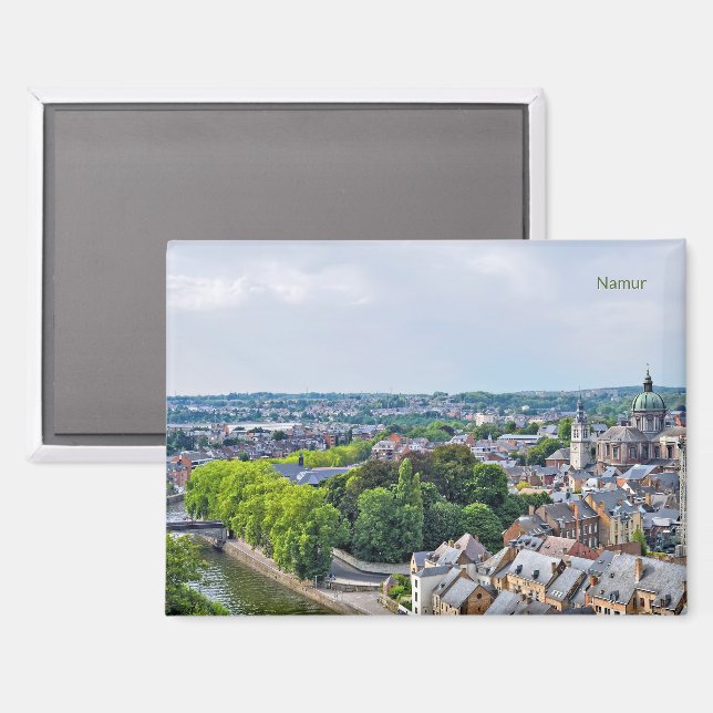 Panorama of Namur city Magnet (Front/Back)