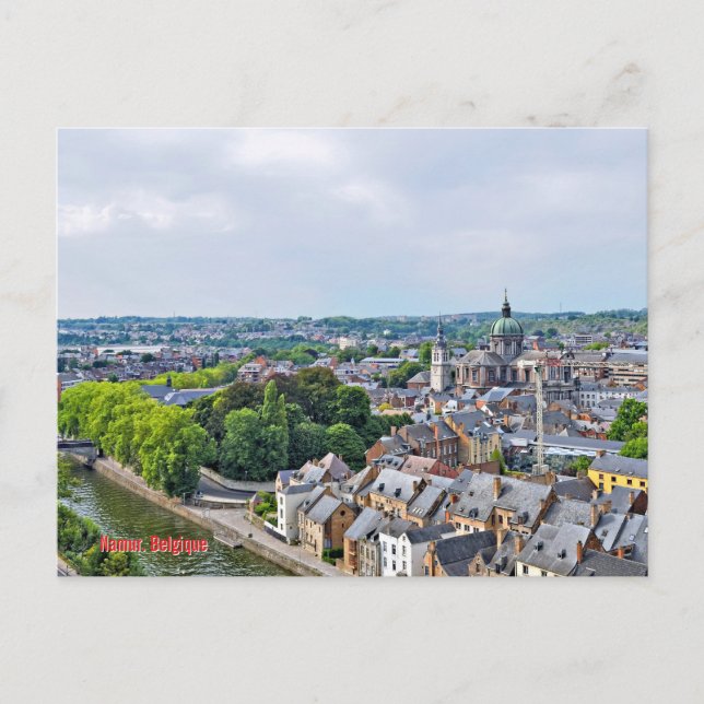 Panorama of Namur city Postcard (Front)