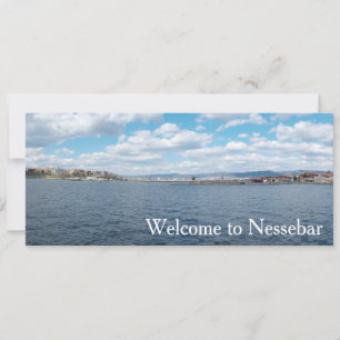 Panorama of Nesebur City, Bulgaria Invitation