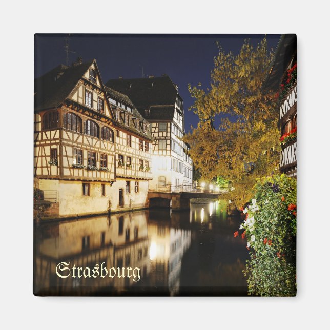 Panorama of Petit France area of Strasbourg Magnet (Front)