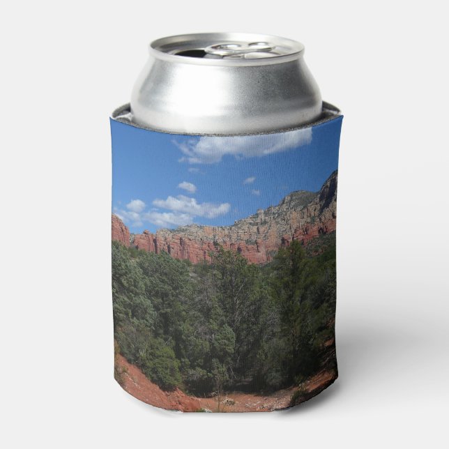 Panorama of Red Rocks in Sedona Arizona Can Cooler (Can Front)