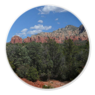 Panorama of Red Rocks in Sedona Arizona Ceramic Knob