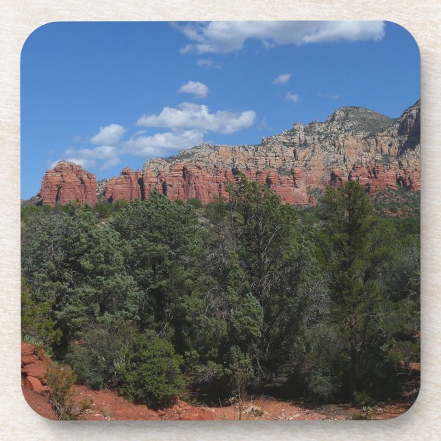 Panorama of Red Rocks in Sedona Arizona Coaster (Front)