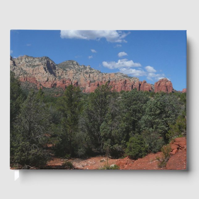 Panorama of Red Rocks in Sedona Arizona Guest Book (Front)
