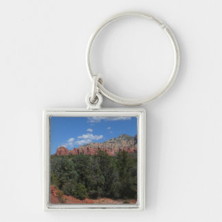Panorama of Red Rocks in Sedona Arizona Key Ring