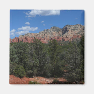 Panorama of Red Rocks in Sedona Arizona Magnet