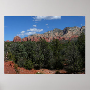 Panorama of Red Rocks in Sedona Arizona Poster